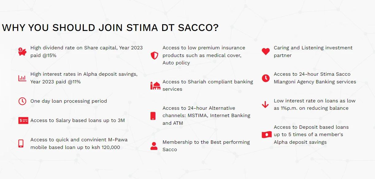 Benefits of joining Stima Sacco