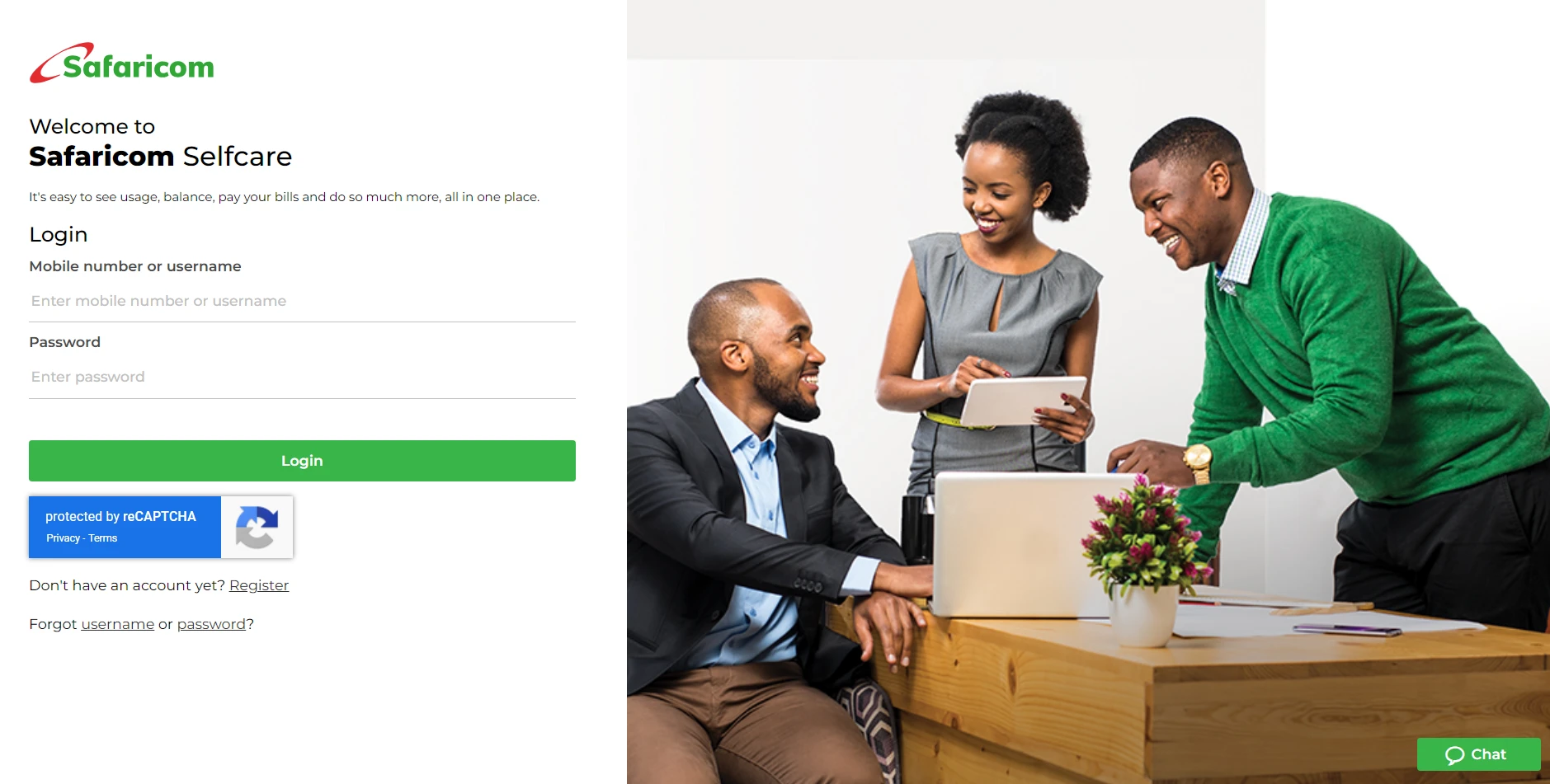 Safaricom Selfcare Portal