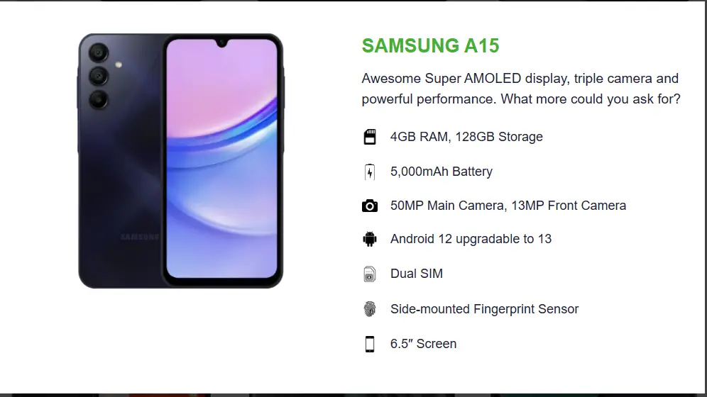 Samsung A15