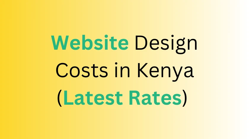 Website design cost in Kenya