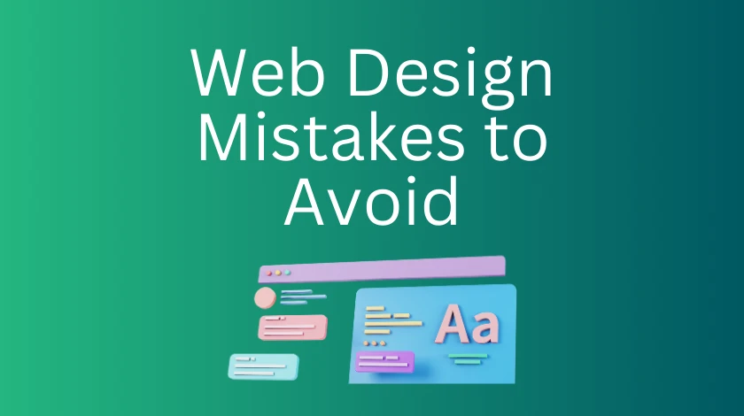 Web design mistakes to avoid