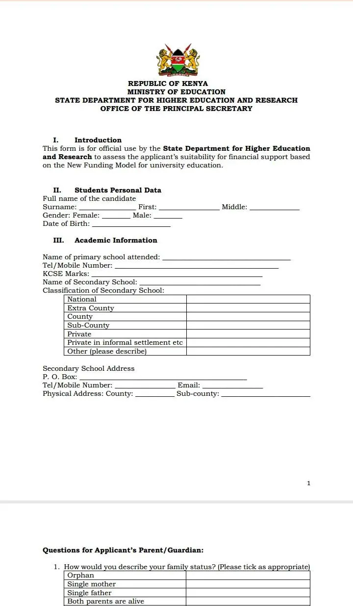 hef scholarship appeal assistant chief form