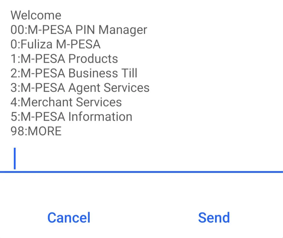 mpesa 234 step 1