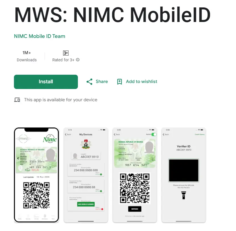 NIMC App Nigeria NIN number linking