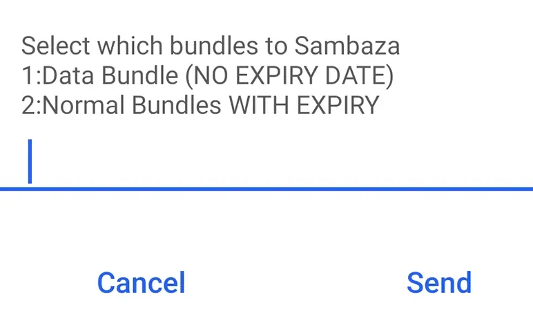 Safaricom ussd 544 menu sambaza options