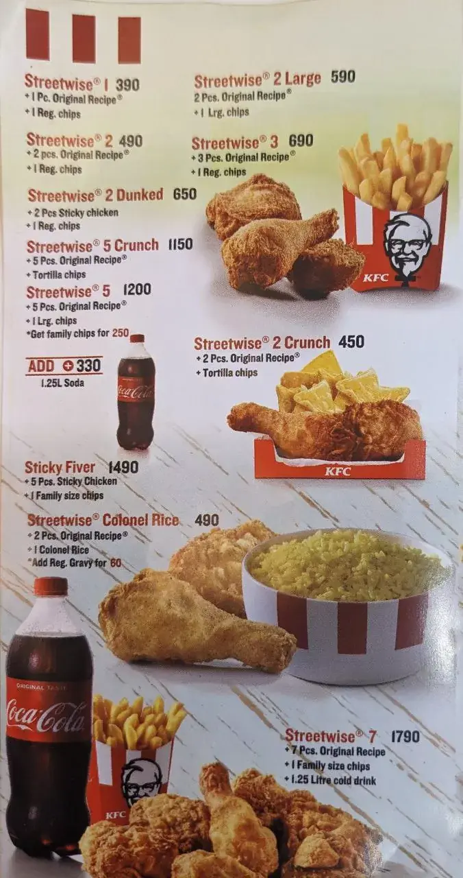 The New KFC Menu Prices (Updated for 2024